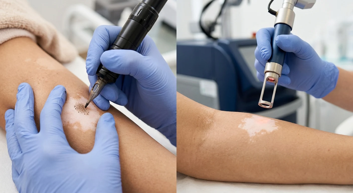 Vitiligo Pigment Camouflage Dubai: How It Compares to Laser Treatment