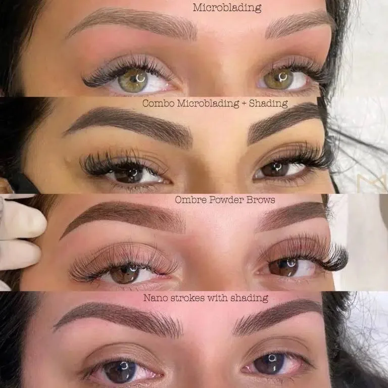 Brow techniques comparison — Dubai