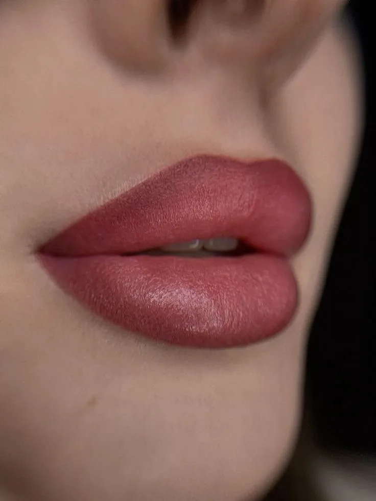 Lip blush tattoo result — Dubai client