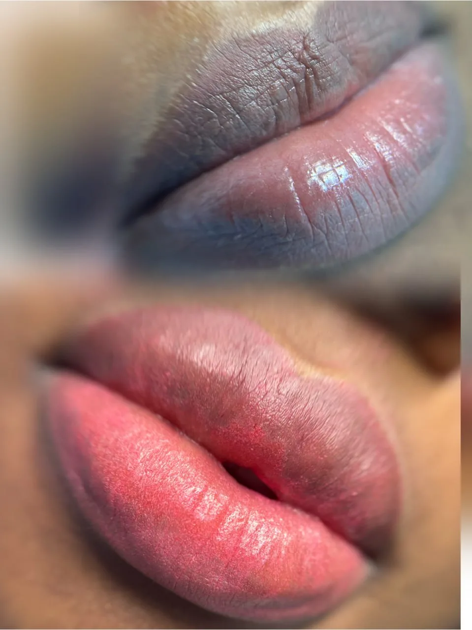 Lip blush tattoo result — Dubai client